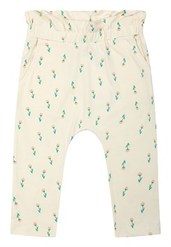 The New Kenzie Harem pants - White Swan Small Flower AOP